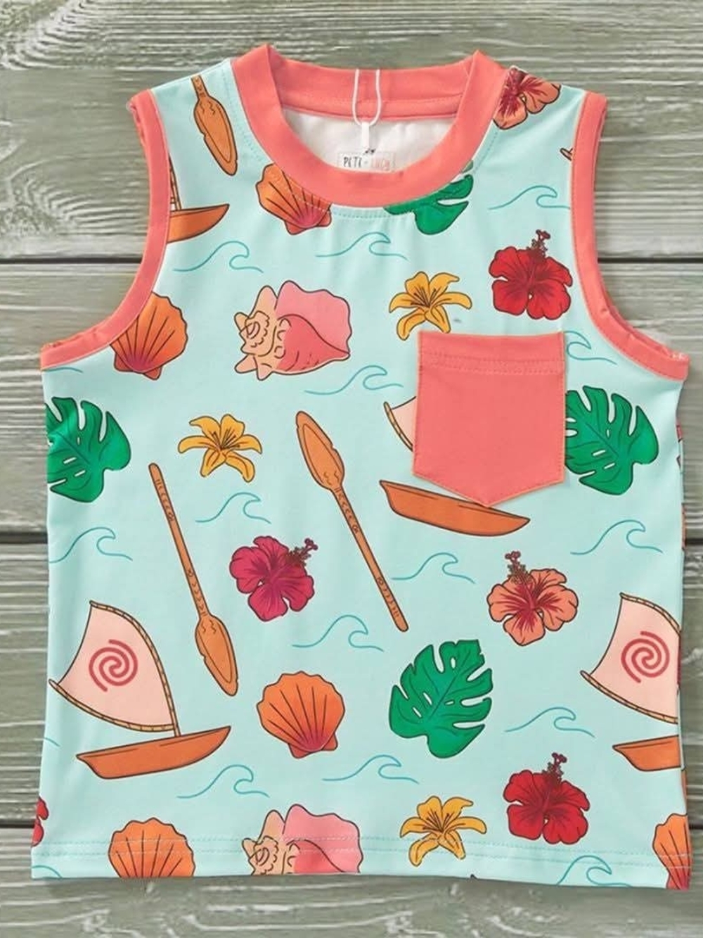 Pete+Lucy "Island Adventure" Tanktop P+L=PLUSH CLOUD SFT FAB. NWT